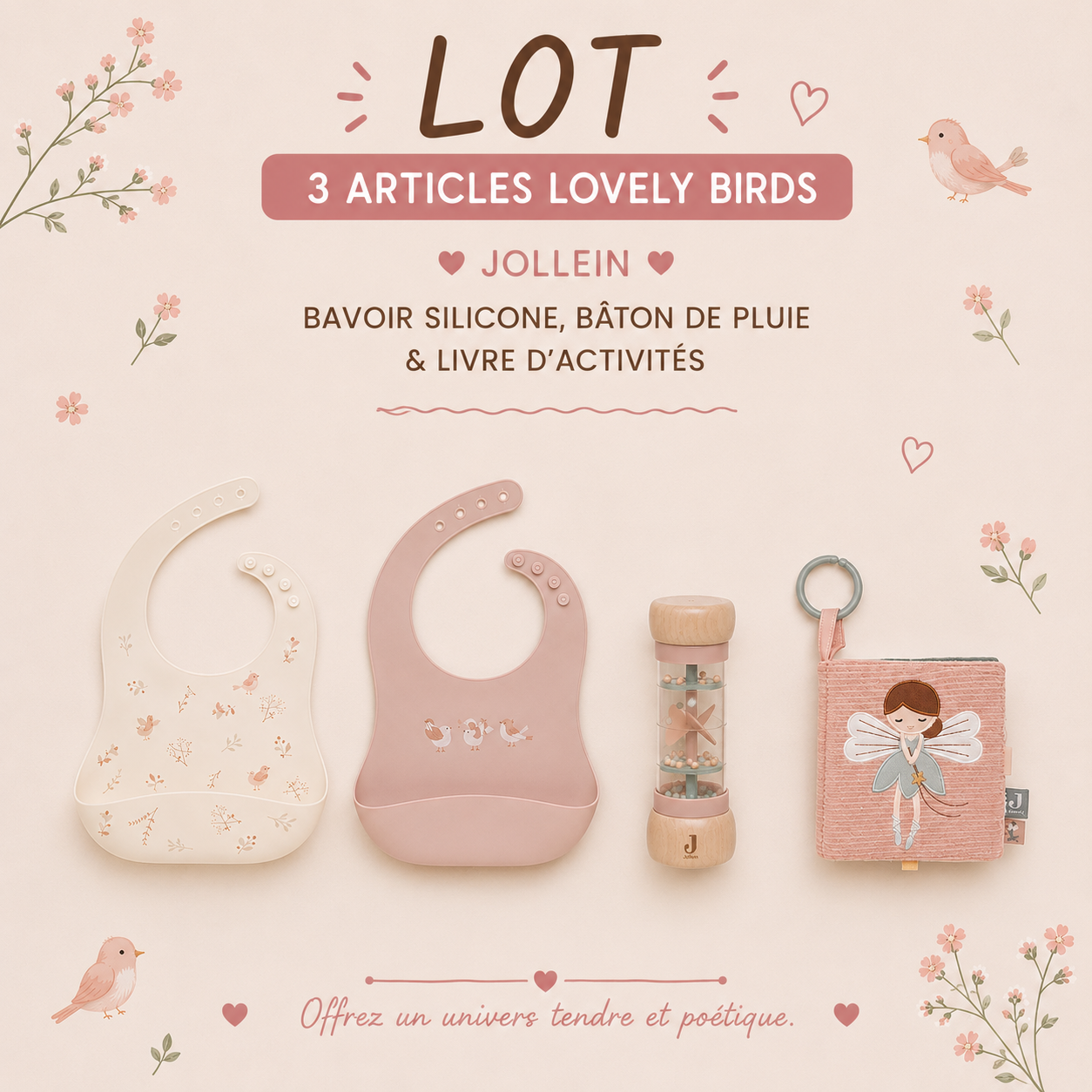 Lot n°4 Lovely birds
