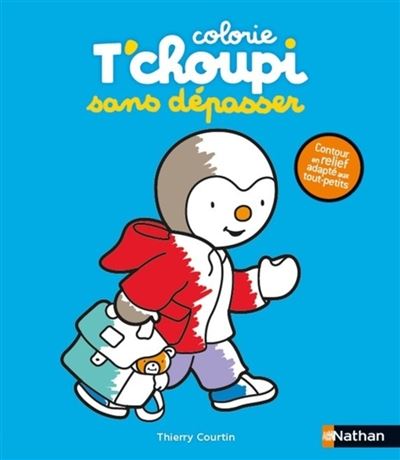 Colorie T'choupi sans dépasser - L'école