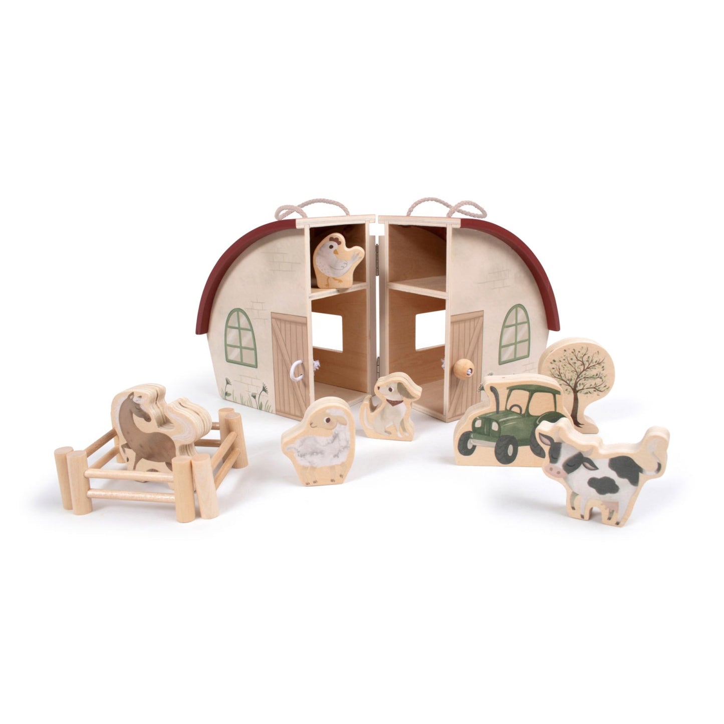 Ma ferme en bois avec des animaux
