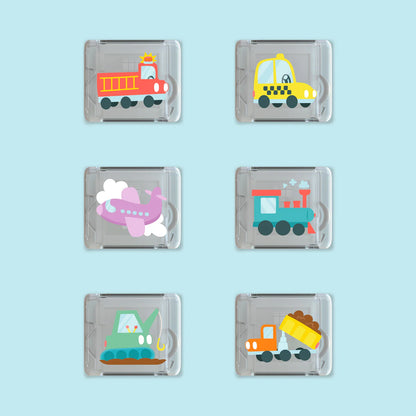 Pack de 6 cubes lumineux - Transports