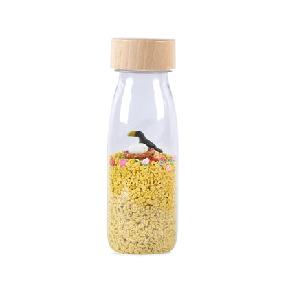 Bouteille sensorielle sonore - Toucan