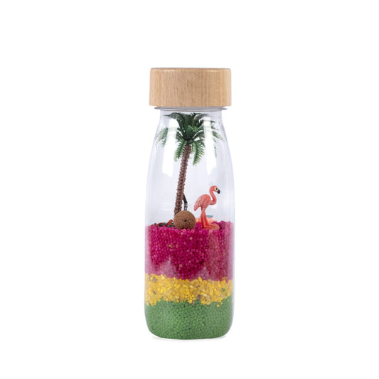 Bouteille sensorielle espion - Flamand rose