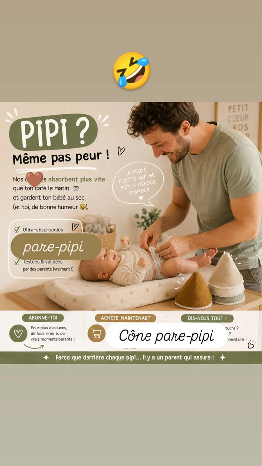 Cônes pare-pipi unis – Lot de 4