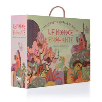 Le monde enchanté - Livre et puzzle cherche et trouve