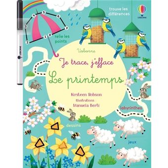 Le printemps - Je trace, j'efface