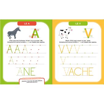 P'tit Loup - : Mes activités effaçables - lettres bâtons