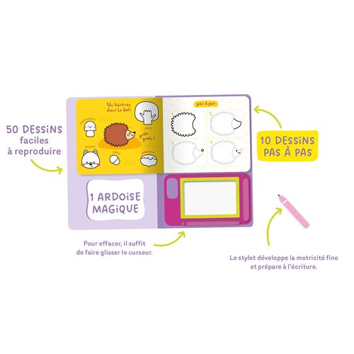 Mon ardoise magique pour dessiner pas à pas - Petites bêtes