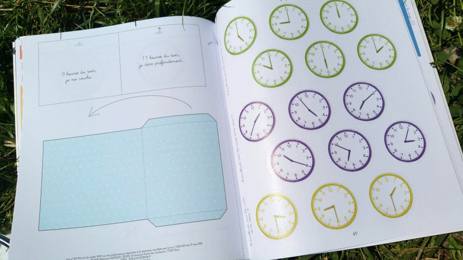 Mon Cahier Montessori – J'apprends à lire l'heure