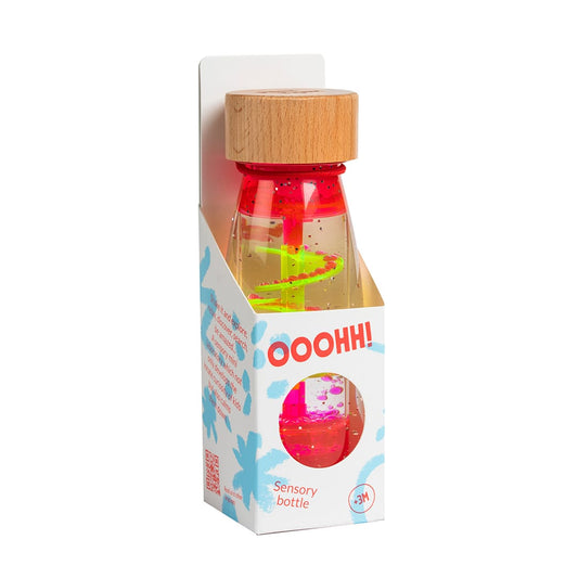 Bouteille sensorielle move - Spirale rose