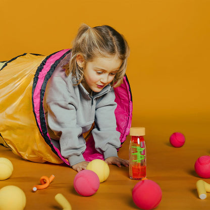 Bouteille sensorielle move - Spirale rose