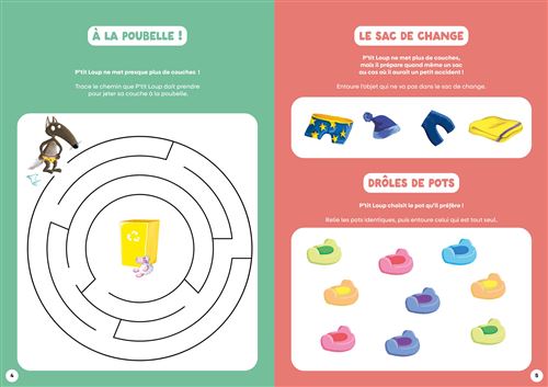 Mon cahier d'activités P'tit Loup – Je vais sur le pot