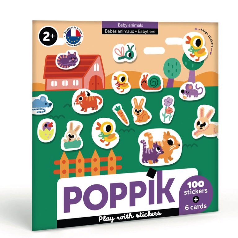 100 stickers - Bébés animaux