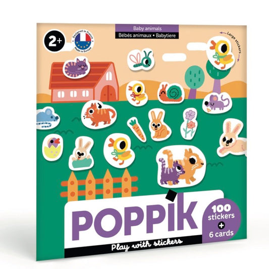 100 stickers - Bébés animaux