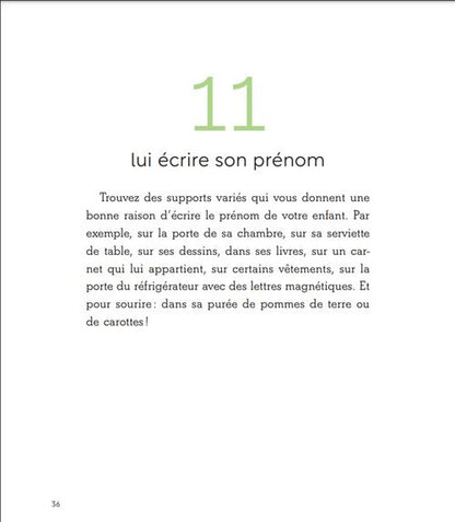 Préparer mon enfant à écrire et à lire – 100 activités Montessori