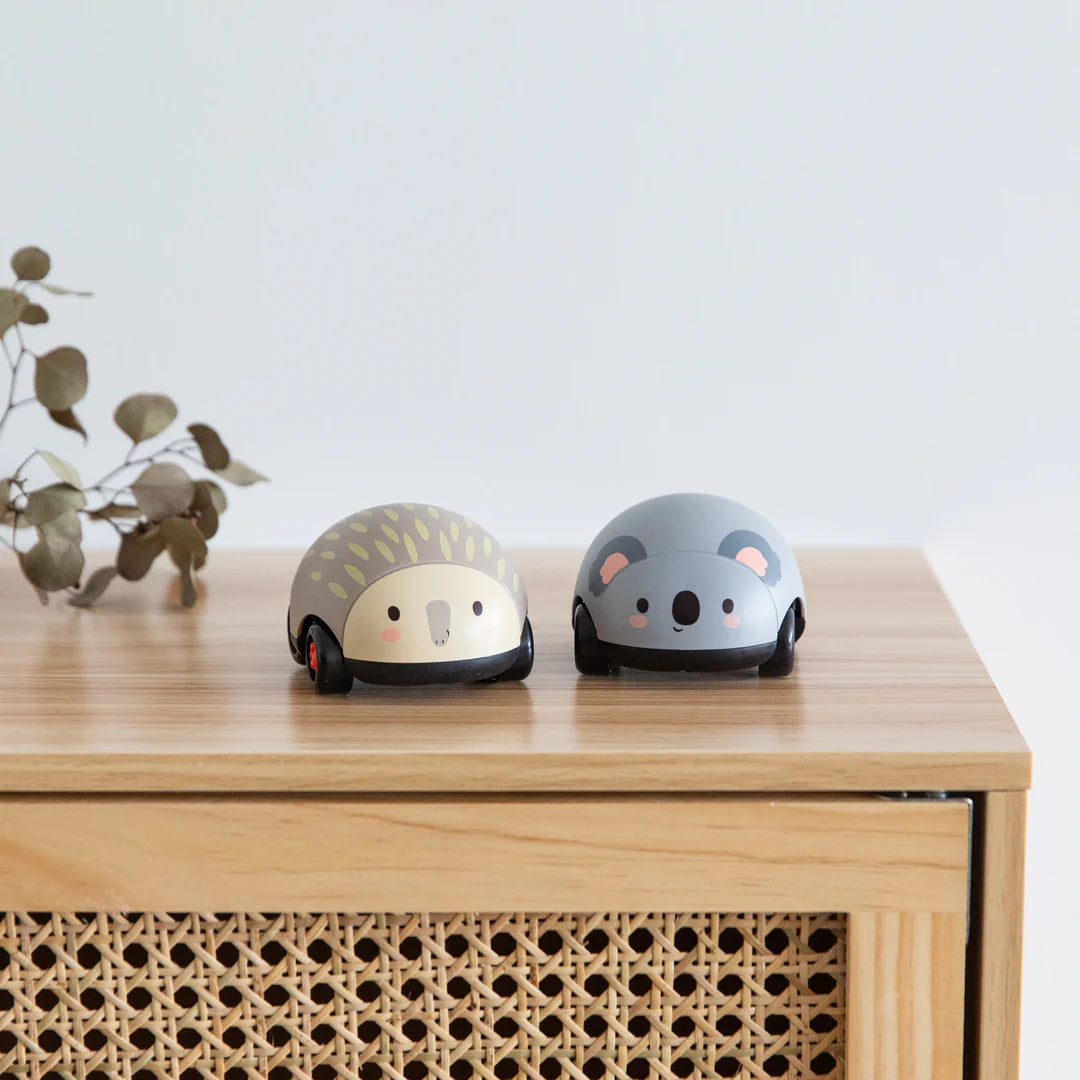 Voitures à friction - Koala et Porc-épic