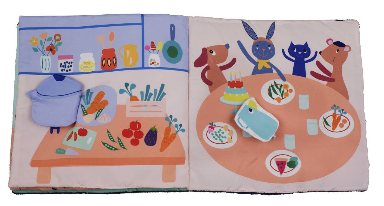 Livre d'éveil "DU POTAGER A L'ASSIETTE"