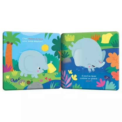 Mon premier livre de bain - Au bain bébé éléphant !