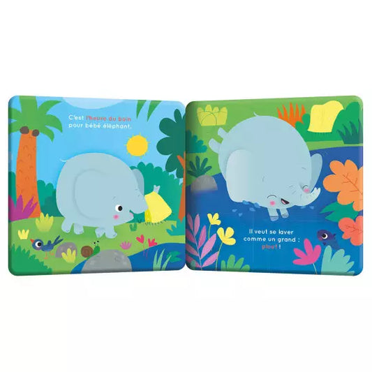 Mon premier livre de bain - Au bain bébé éléphant !