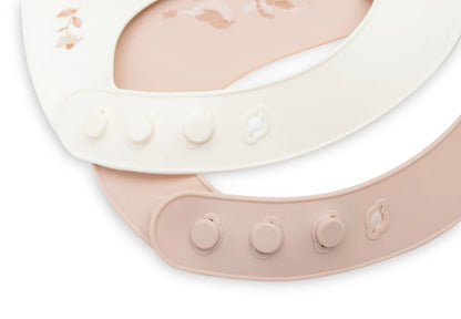 Bavoir Silicone - Lovely Birds - 2 Unités