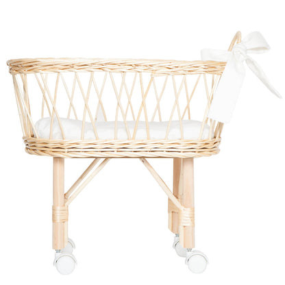 Berceau poupée en osier