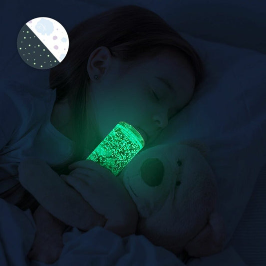 Bouteille sensorielle - Moutons phosphorescents
