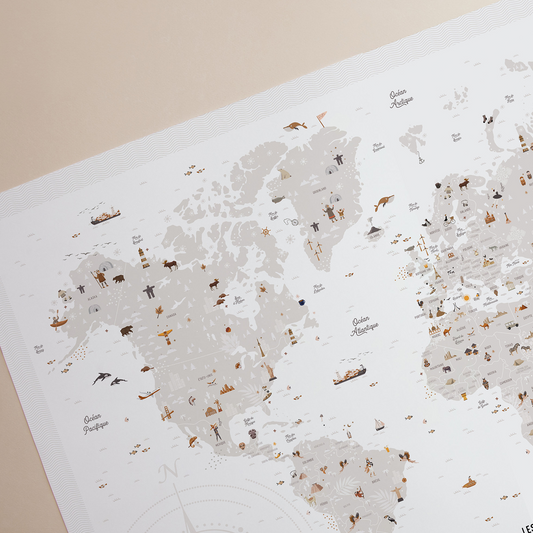 Affiche Carte du Monde