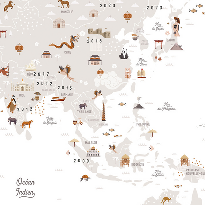 Affiche Carte du Monde