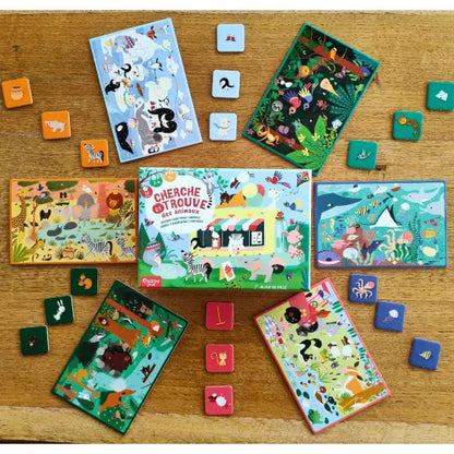 Cherche et trouve  - le jeu - Les animaux du monde