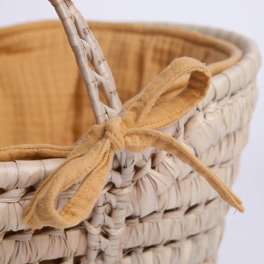 Couffin poupée moutarde