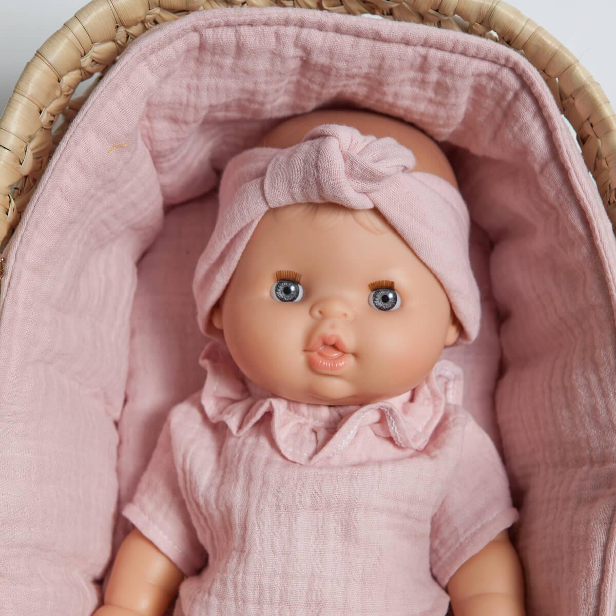 Couffin poupée rose