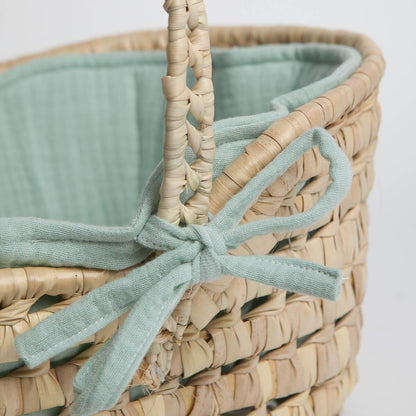 Couffin poupée vert