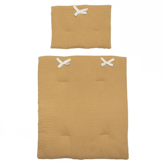 Couverture-oreiller poupée BOBBLE moutarde