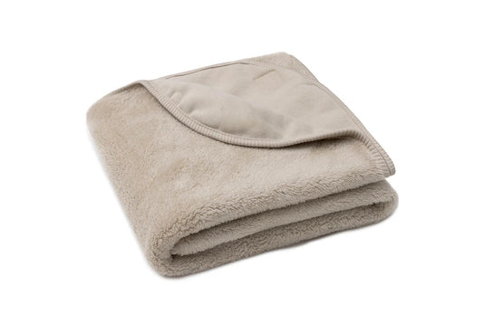 Couverture Berceau 75x100cm Basic Jersey/Sherpa - Sand