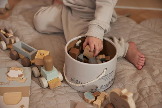 Set de cubes en bois - Farm