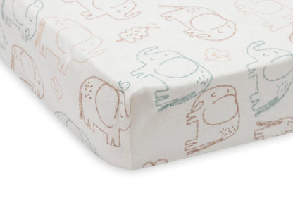 Drap-housse Jersey 60x120cm - Elephant Tales