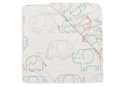 Drap-housse Jersey 60x120cm - Elephant Tales