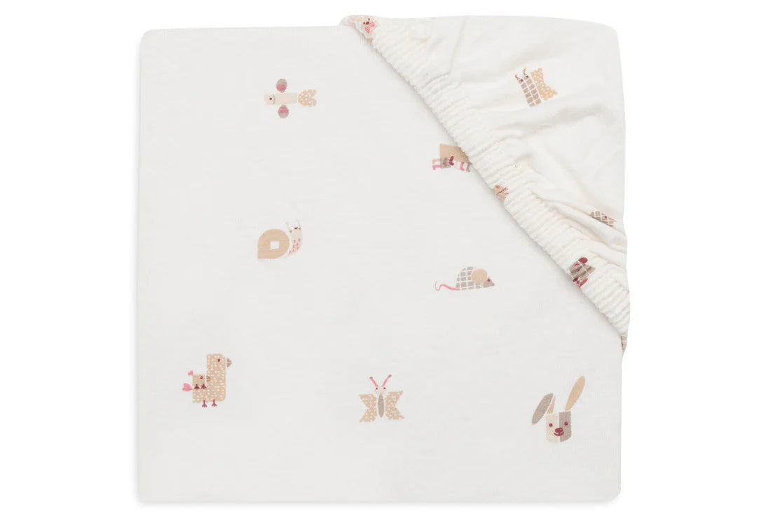 Drap-housse Jersey 60x120cm - Animal Friends