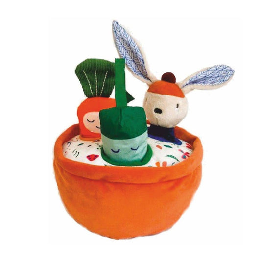 Le Potager de Gabin lapin avec 3 jouets d'activités