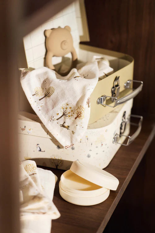 Gant de Toilette Gaze de Coton 15x20cm - Tiny Park - 3 Unités