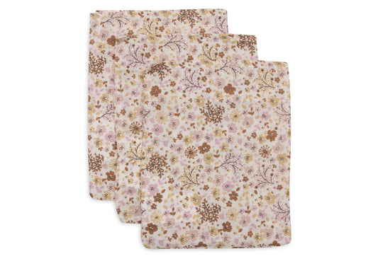 Gant de Toilette Gaze de Coton 15x20cm - Flower Fairies - 3 Unités