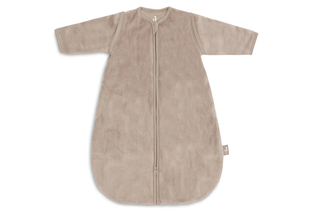 Gigoteuse avec Manches Amovible Ronde 60cm Velvet - Milky Coffee