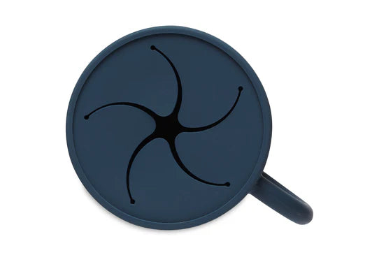 Gobelet à goûter avec couvercle Silicone jeans blue