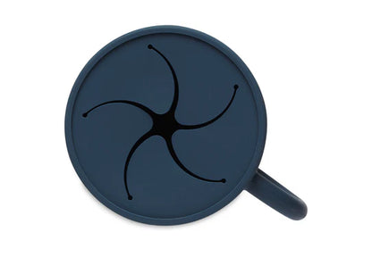 Gobelet à goûter avec couvercle Silicone jeans blue