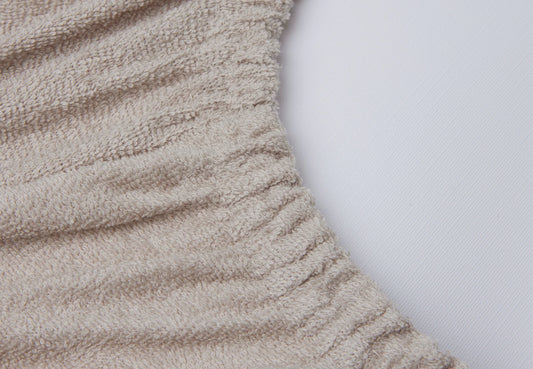 Housse matelas à Langer Éponge 50x70cm - ivoire/nougat- 2 Unités