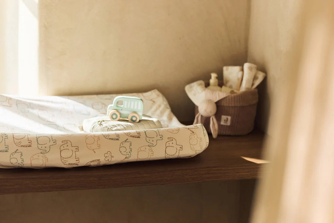 Housse matelas à Langer Jersey 50x70cm - Elephant Tales