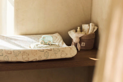 Housse matelas à Langer Jersey 50x70cm - Elephant Tales