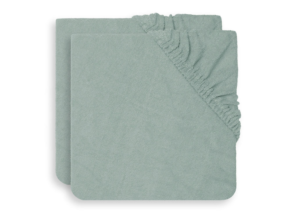 Housse matelas à Langer Éponge 50x70cm - Ash Green - 2 Unités