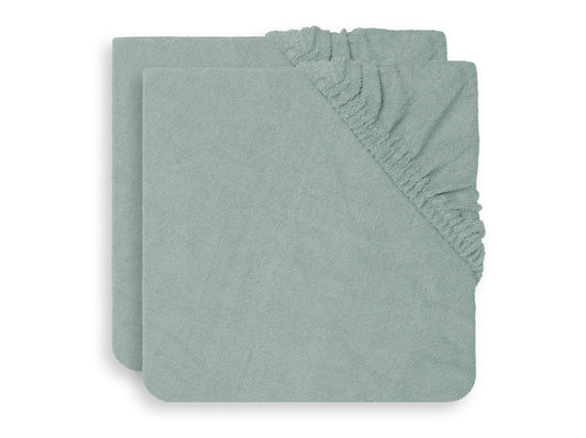 Housse matelas à Langer Éponge 50x70cm - Ash Green - 2 Unités