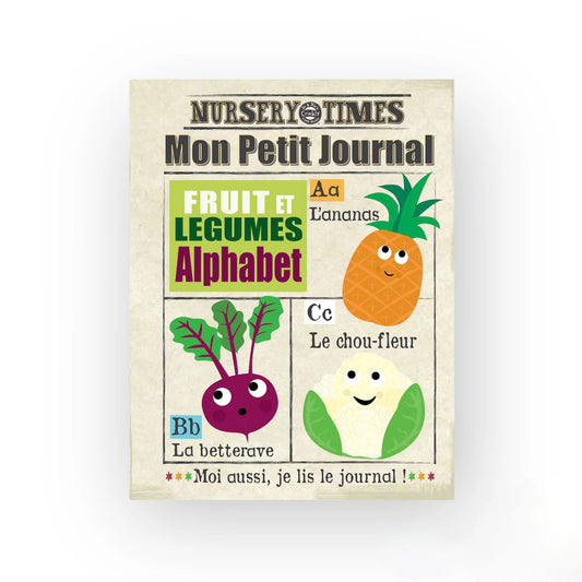 Mon journal en tissu - Fruits et légumes