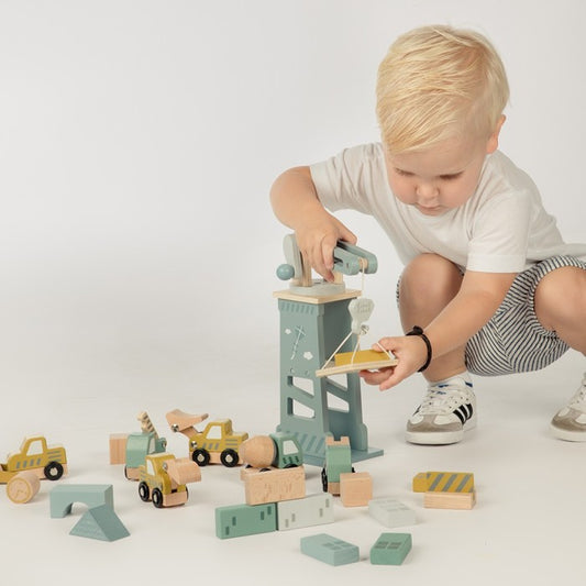 Site de construction en bois